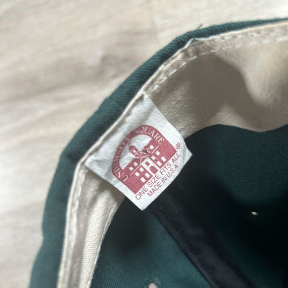 Vintage Wright State Raiders Hat Snapback College Green Wool Cap Made in USA - Picture 4 of 9